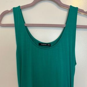 PattyBoutik teal maternity maxi dress